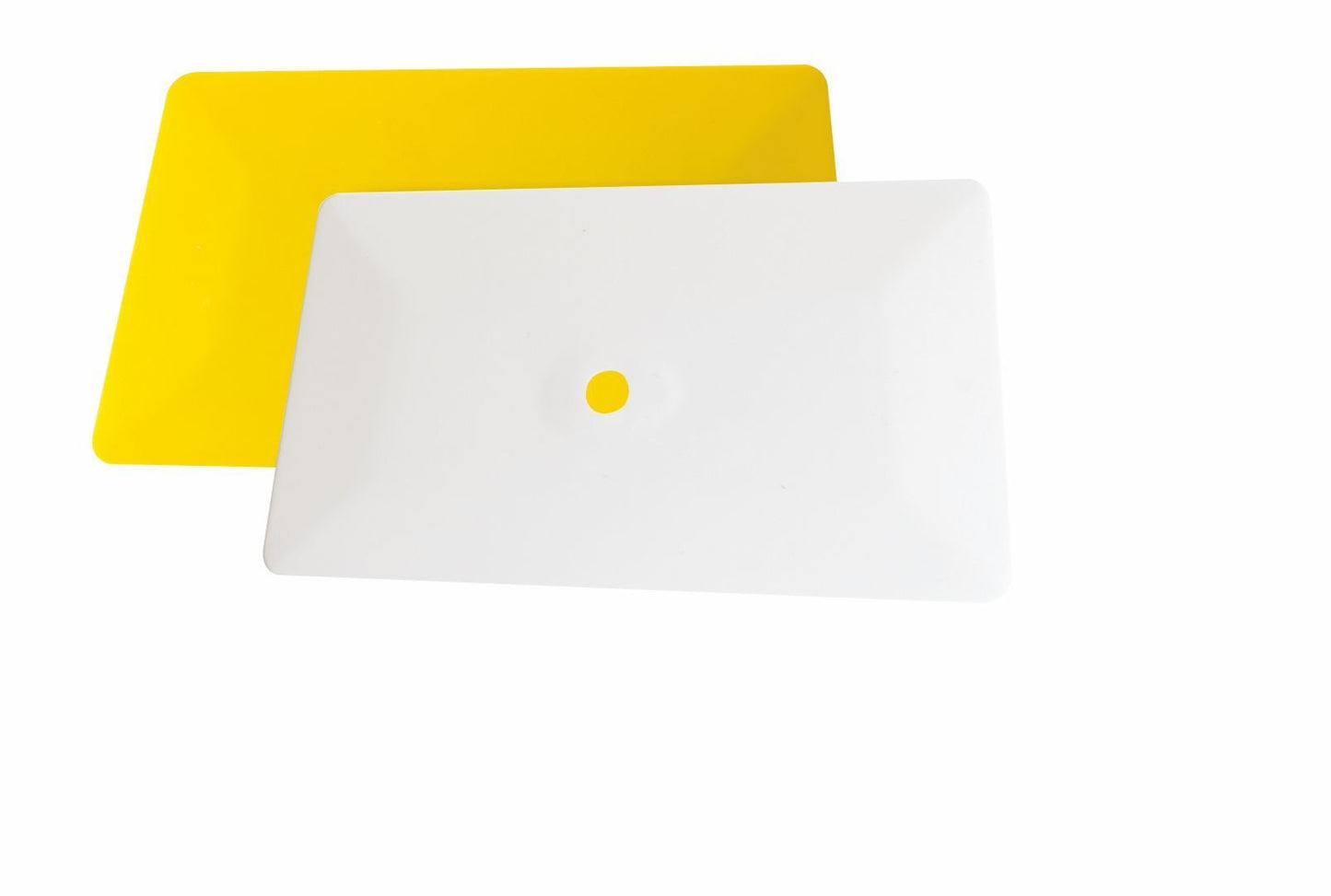 White Hard Card Squeegee 6"
