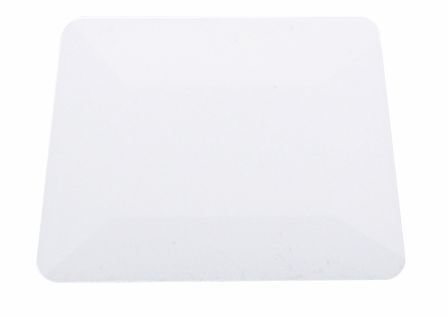 White Hard Card Squeegee 4"
