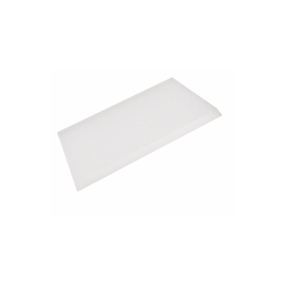 Angled super clear max squeegee blade, all white.