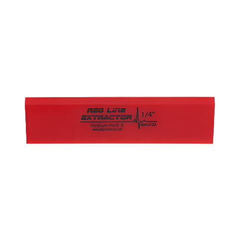 8" Red Line Extractor 1/4" Thick, Double Bevel Squeegee Blade