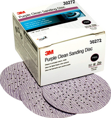 3M™ Hookit™ Purple Clean Sanding Disc 343U, 30272, 3 in, P500