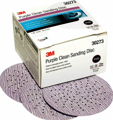 3M™ Hookit™ Purple Clean Sanding Disc 343U, 30273, 3 in, P400