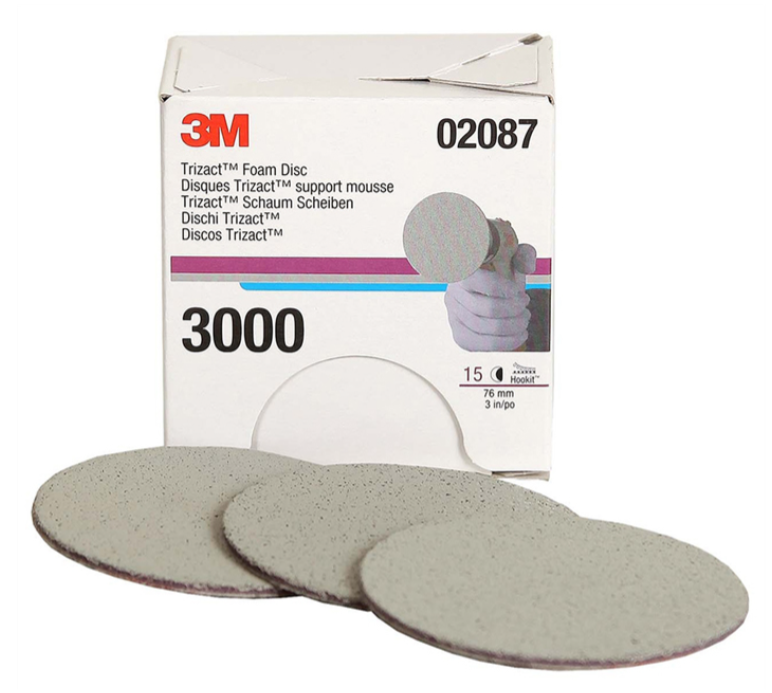 3M™ Trizact™ Hookit™ Foam Disc, 02087, 3 in, P3000