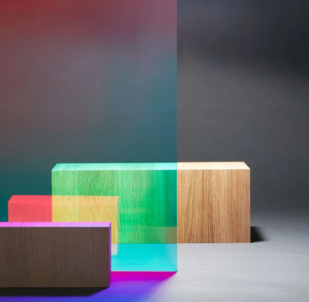 3M™ Dichroic Glass Finishes DF Blaze, Non-Adhesive