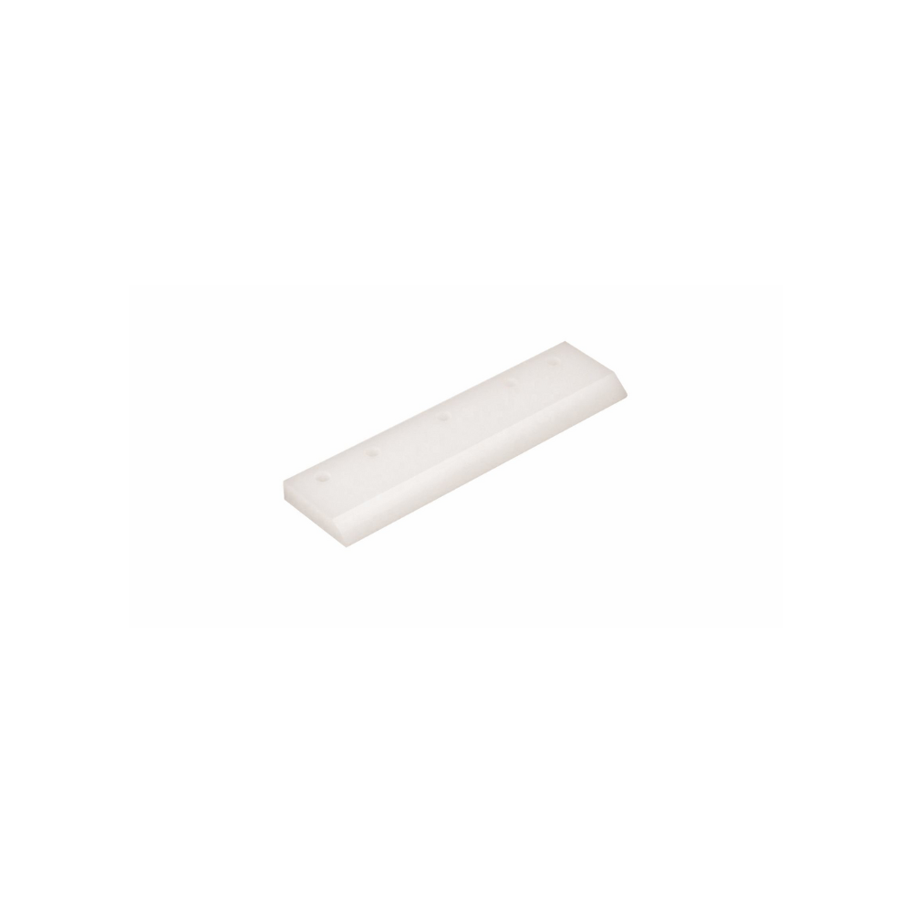 Flat foot squeegee blade, white 