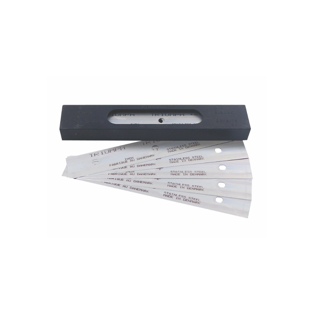 Triumph stainless steel scraper blades, multiple in pack. GT108SS