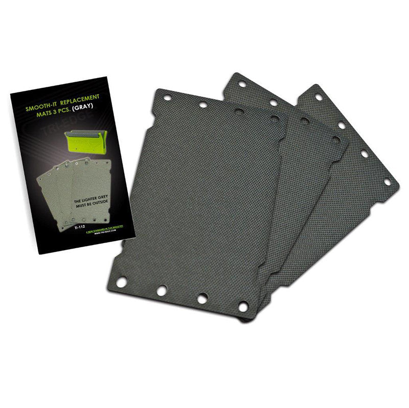 Smooth it replacement mats, 3 pieces gray