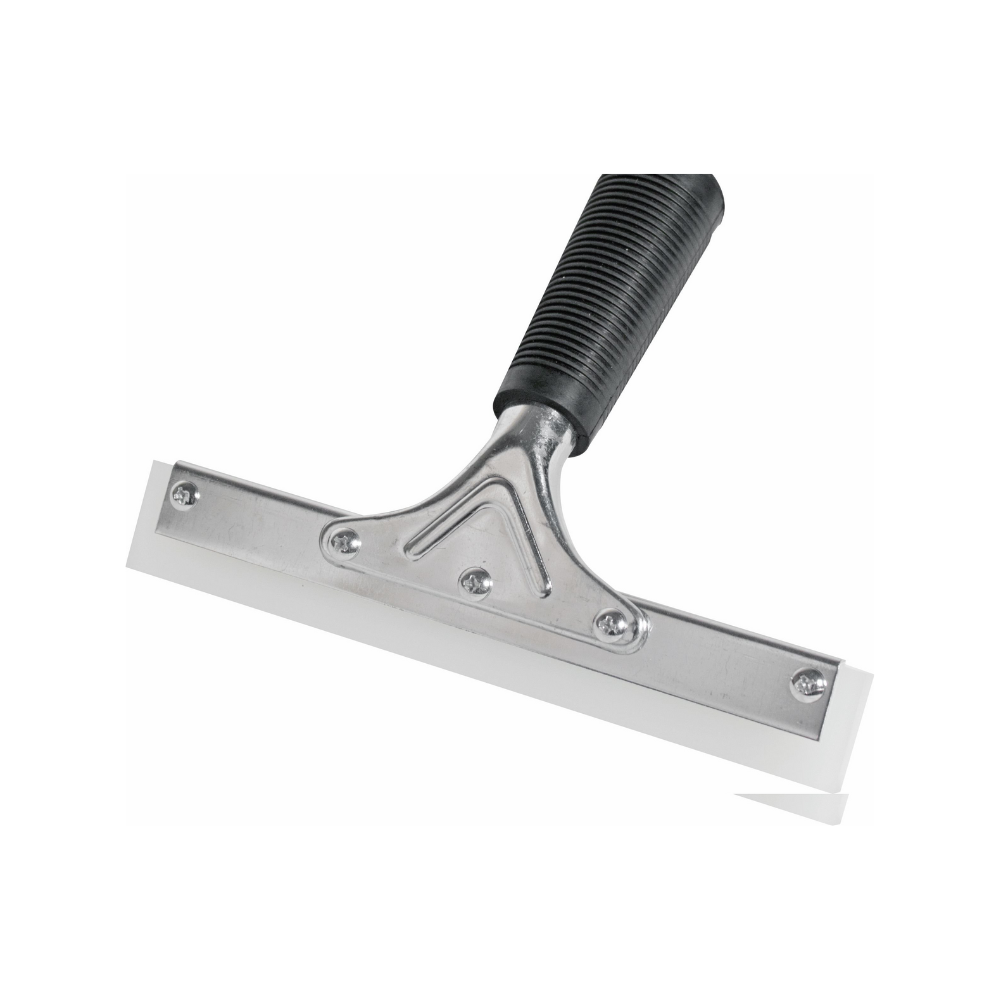 pro squeegee deluxe, metal blade and black gripper handle.