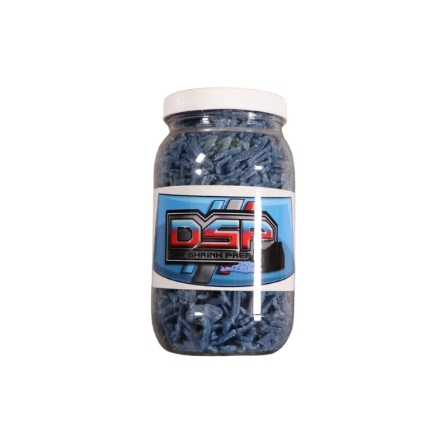 8 oz. Jar of Dry shrink prep refill on a white background