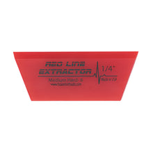 5" Red Line Extractor 1/4" Thick, Single Beveled Cropped Squeegee Blade