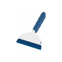 Go doctor blue, blue handle and blade, white and blue design. 