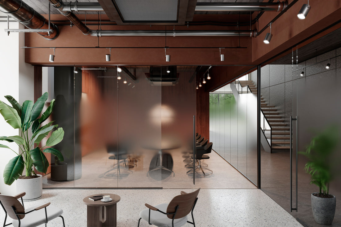 modern office space with conference room
