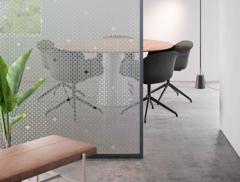 3M™ FASARA™ Glass Finishes Geometric SH2CSAS, Astral Silver