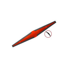 The reach, red with black details.