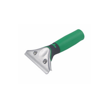 Unger ergo tec handle, metal blade with green and black handle