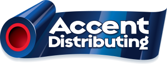 Accent distributing logo