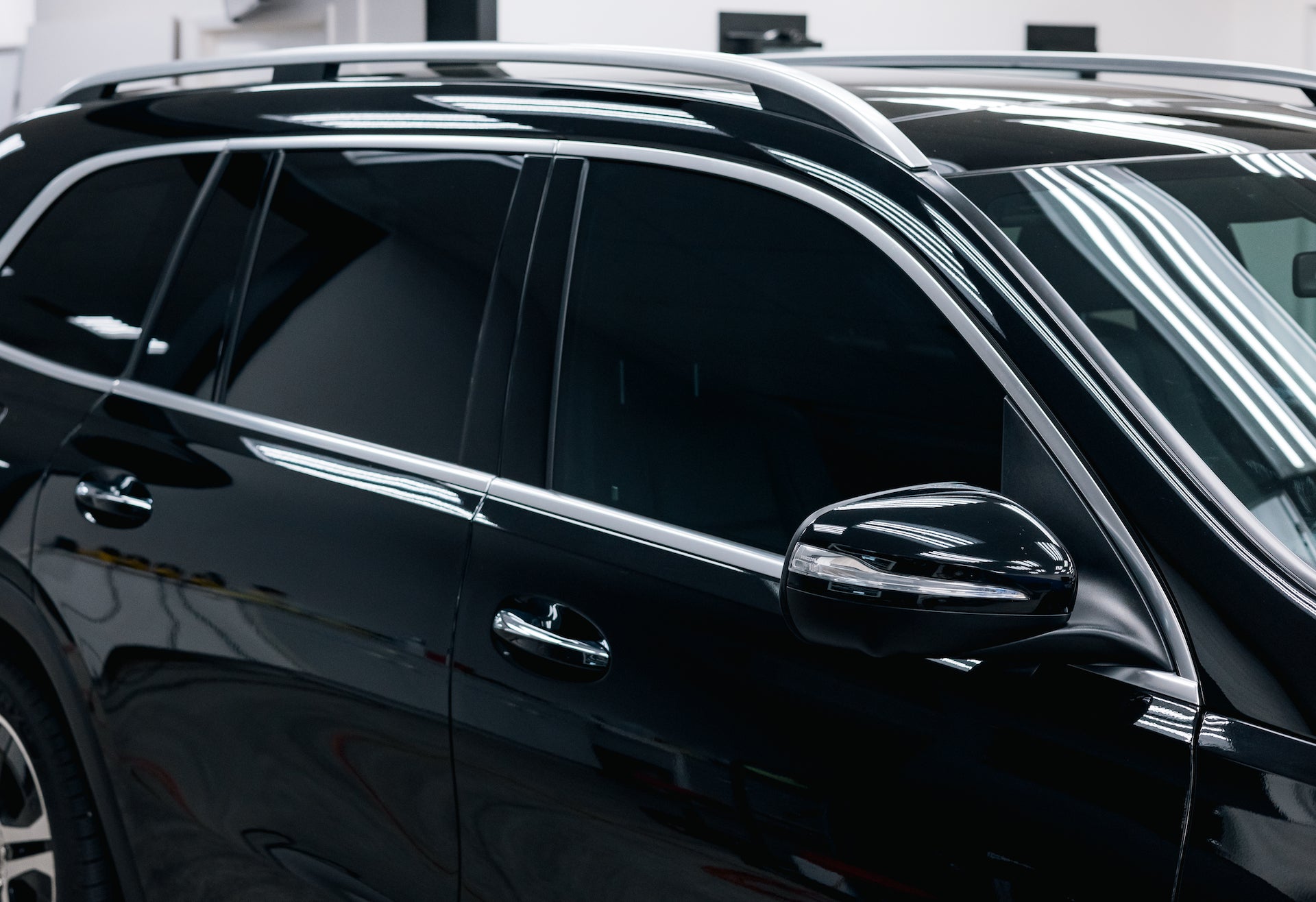 Ceramic IR window tint, side of car 