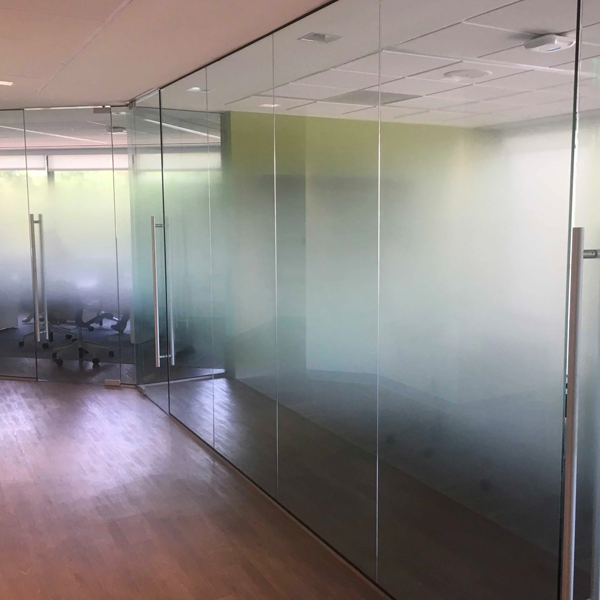 Office frosted privacy glass