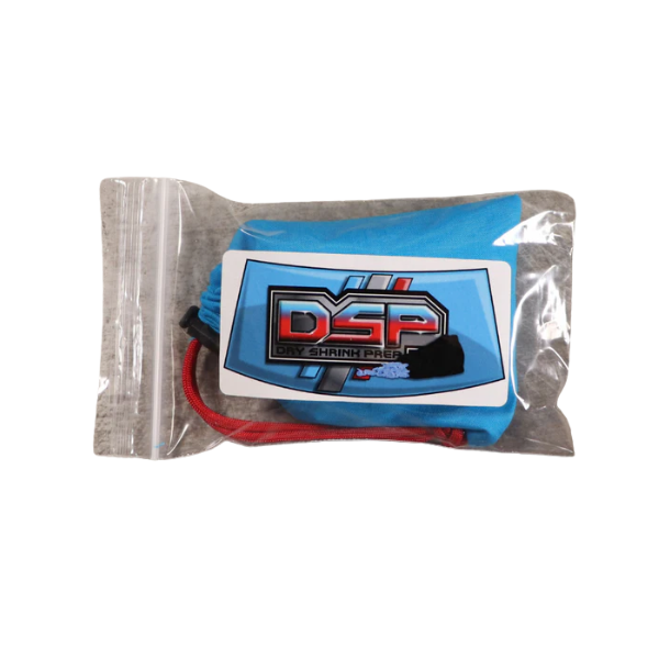 Dry shrink prep starter pack in clear packaging on a white background