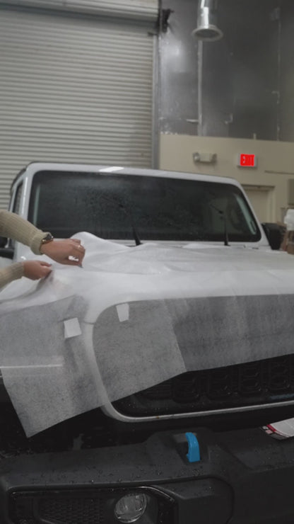 Material superelástico Windshield Skin® a granel de 48" x 50'