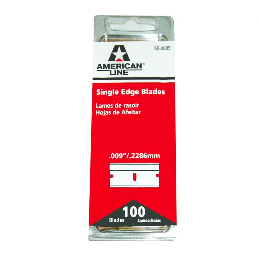 100 single edge blade, .009/.2286mm, American Line